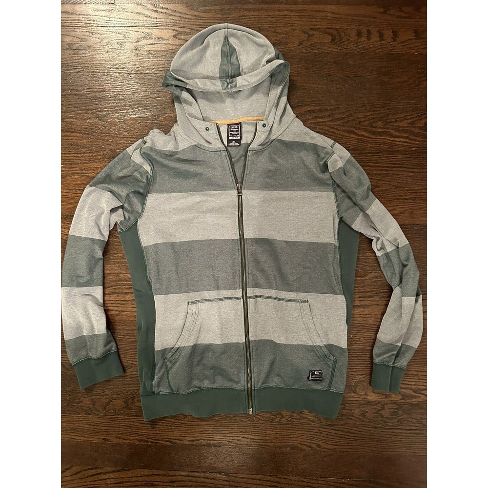 Nike Mens XL Green Full Zip Up Hoodie  Engineered For World Class Athletes